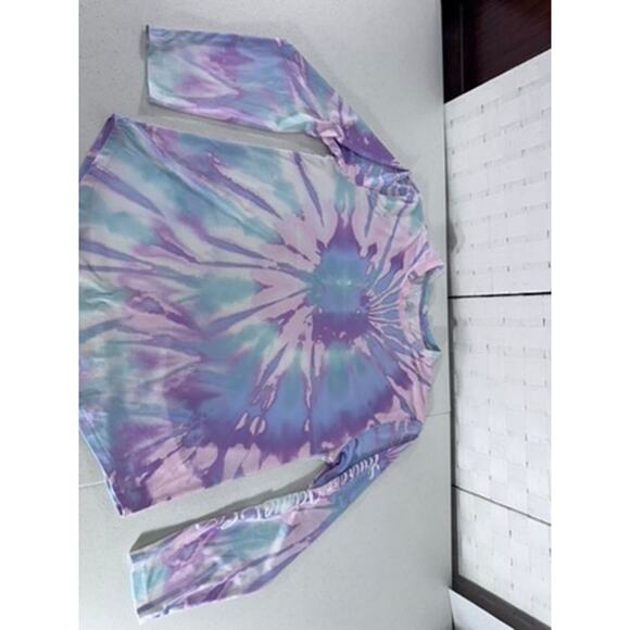 "Lauren James" Pastels Tie Dye Lightweight Poly Shirt Surfer Beach Boat Summer S - Picture 4 of 7